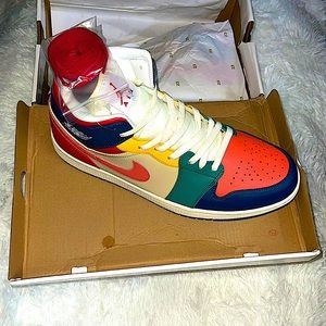 BranD NeW - Size 12 - French Blue / Magic Ember - Air Jordan Sneakers .